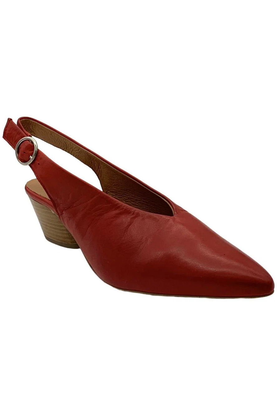 Miz Mooz Women's Heidi Slingback Heels Red - Medium